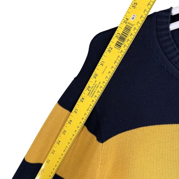 Brooks Brothers 2XLT Colorblock Striped Crewneck Ribbed Sweater Nautical Preppy - Picture 10 of 14